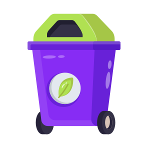 Waste, Bin, Container, Trash, Eco icon