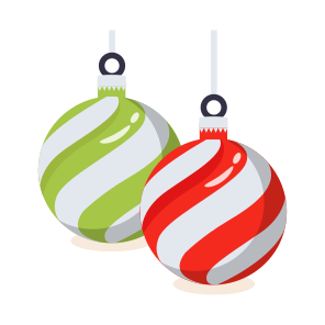 Baubles, Lights, Ornament, Hangings, Decoration icon