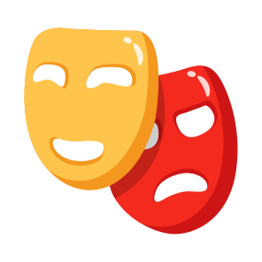 Comedy, Acting, Drama, Masks, Prop icon