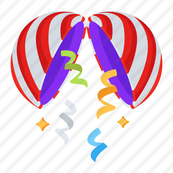 Confetti, Ball, Shower, Steamers, Ornament preview