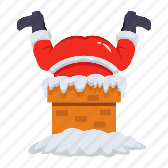 Santa, Claus, Chimney, Snow, Character preview