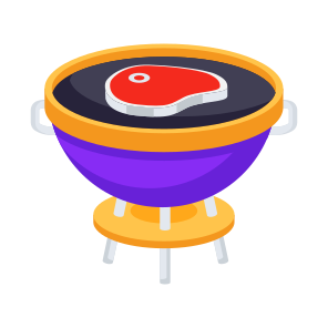 Steak, Bbq, Cooking, Meat, Grill icon