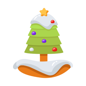 Tree, Greenery, Decorative, Star, Ornament icon