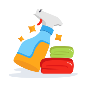 Cleaning, Spray, Clothes, Fabric, Disinfection icon