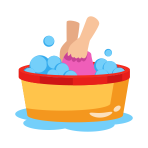 Clothes, Washing, Laundry, Bathtub, Housekeeping icon