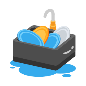 Dishwashing, Housekeeping, Hygiene, Cleaning, Dishes icon