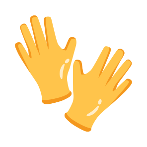 Gloves, Rubber, Protection, Housekeeping, Hygiene icon