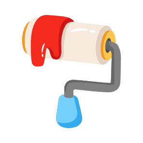 Paint, Roller, Brush, Paintbrush, Renovation icon