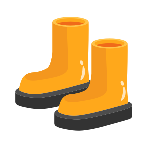 Rubber, Boots, Shoes, Waterproof, Sanitation icon