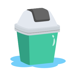 Trash, Bin, Garbage, Basket, Waste icon