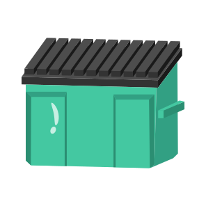 Trash, Dumpster, Waste, Garbage, Bin icon