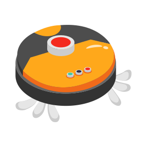 Vacuum, Cleaner, Robotic, Automatic, Floor icon