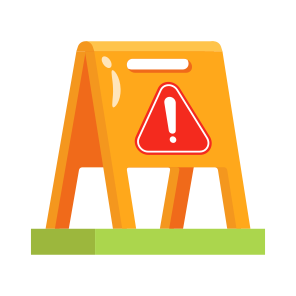 Warning, Sign, Wet, Floor, Caution icon