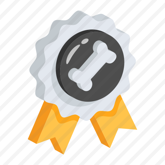 Badge, Ribbon, Reward, Prize, Bone preview