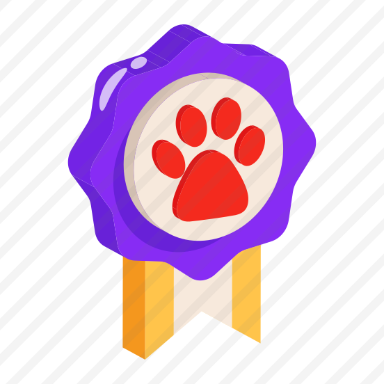 Badge, Ribbon, Reward, Prize, Paw preview