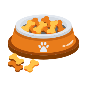 Pet, Bowl, Food, Feed, Meal,, icon