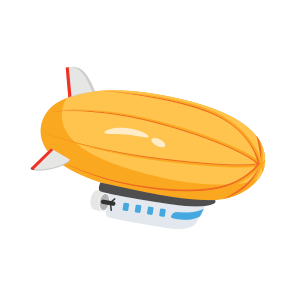 Airship, Aircraft, Travel, Conveyance, Ride icon