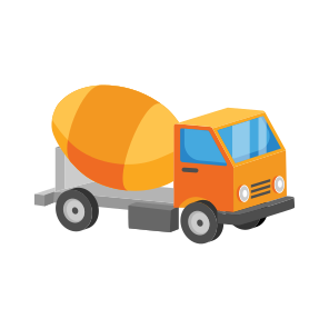 Construction, Truck, Mixer, Automotive, Automobile icon