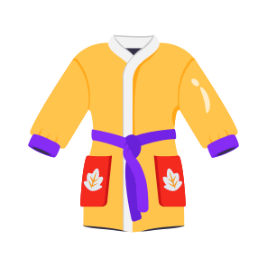 Bathrobe, Robe, Gown, Apparel, Garment icon