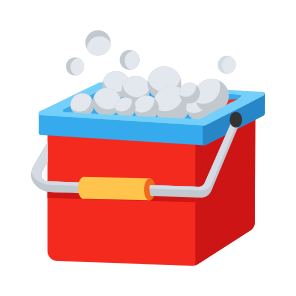 Bubbles, Tub, Water, Housekeeping, Laundry icon