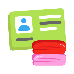 Card, Id, Pass, Folded, Clothes icon