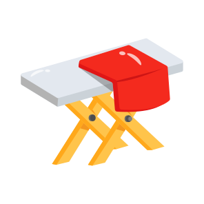 Iron, Board, Stand, Press, Housekeeping icon