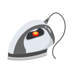 Iron, Press, Electronic, Appliance, Equipment,, icon