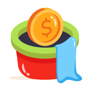 Money, Price, Tub, Wash, Dollar icon