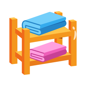 Rack, Stand, Garment, Clothes, Folded icon