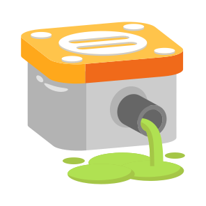 Drain, Box, Sewer, Outlet, Waste icon