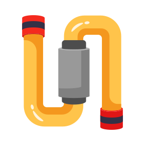 Insulated, Pipe, Pipeline, Connection, Fitting icon