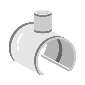 Pipe, Section, Holder, Curved, Connection icon