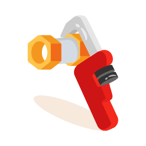 Pipe, Wrench, Pipeline, Repairing, Engineering icon