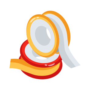 Seal, Thread, Teflon, Silicon, Tape icon