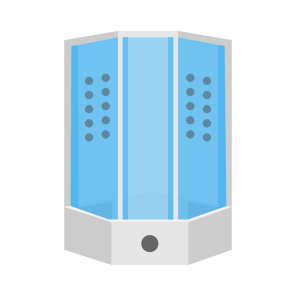 Shower, Cabin, Bathroom, Enclosed, Glass icon