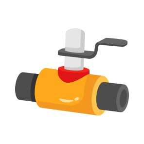 Valve, Ball Valve, Water, Pipe, Engineering icon