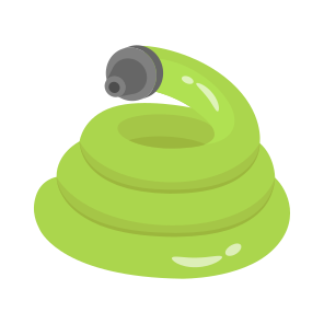 Water, Hose, Garden, Coiled, Green icon