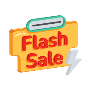 Flash, Sale, Offer, Promotion, Text icon