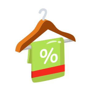 Offer, Hanger, Towel, Clothing, Sale icon
