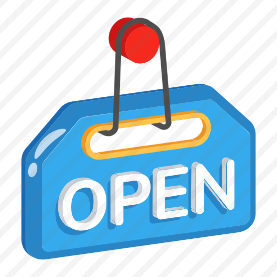 Open, Board, Sign, Info, Hanging preview