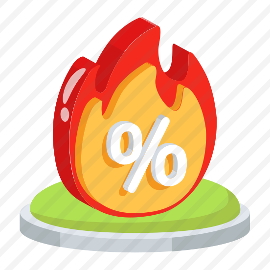 Sale, Discount, Offer, Hot, Fire preview