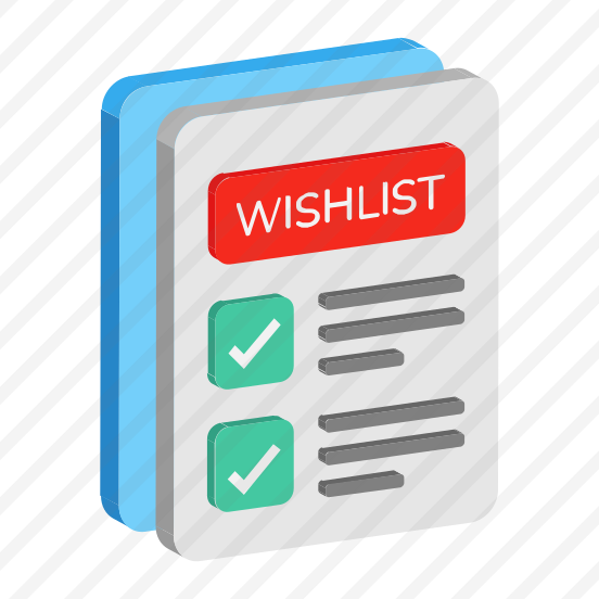 Wishlist, Checklist, List, Wishes, Buy preview