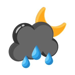 Night, Rainfall, Drizzle, Nimbus, Stratus icon