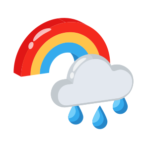 Rainbow, Spectrum, Rainfall, Drizzle, Precipitation icon