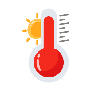 Temperature, Climate, Thermometer, Hot, Sun icon