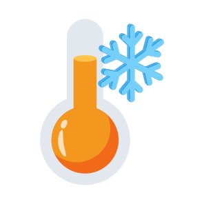 Temperature, Cold, Snowfall, Winter, Snowflake icon