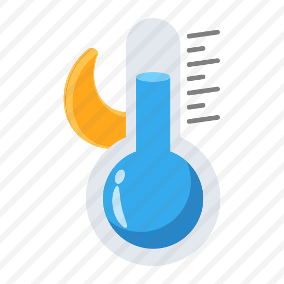 Temperature, Thermometer, Climate, Night, Moon preview