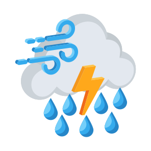 Thunderstorm, Rainstorm, Rainfall, Nimbus, Stratus icon