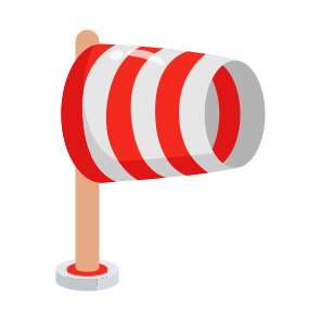 Windsock, Cone, Sleeve, Indicator, Weather icon