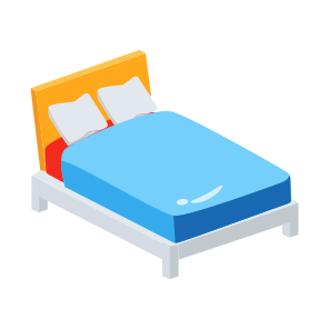 Bed, Bedroom, Bedsted, Furniture, Interior icon